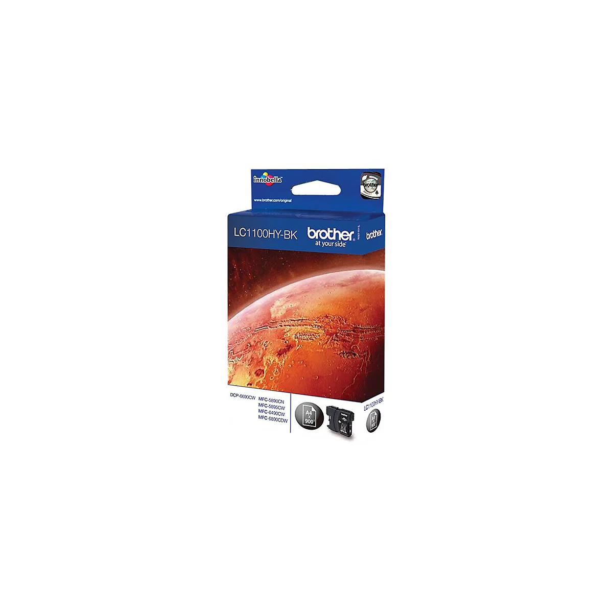 Brother LC1100HYBK - Hohe Ergiebigkeit - Schwarz - original - Tintenpatrone