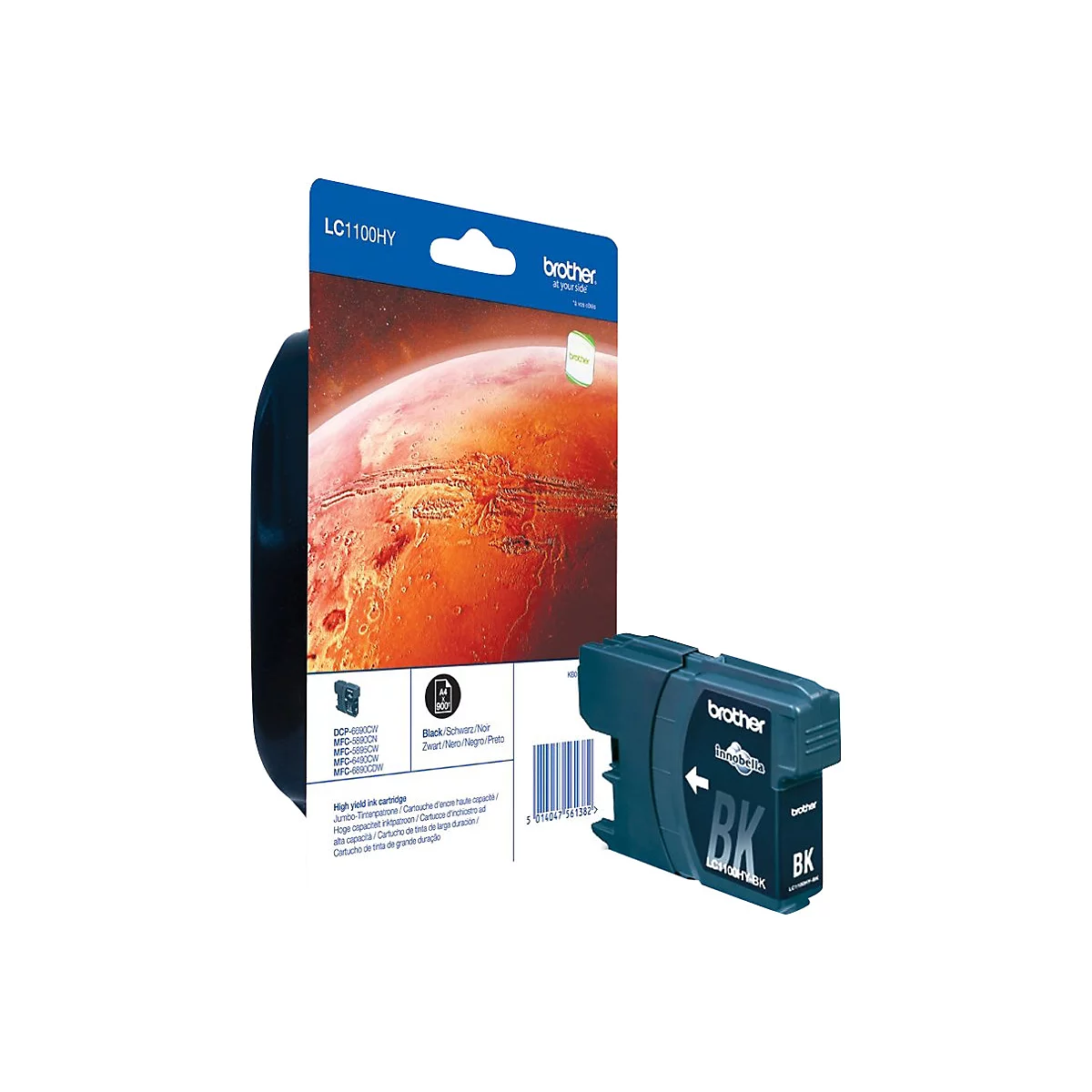 Brother LC1100HYBK - Hohe Ergiebigkeit - Schwarz - original - Tintenpatrone