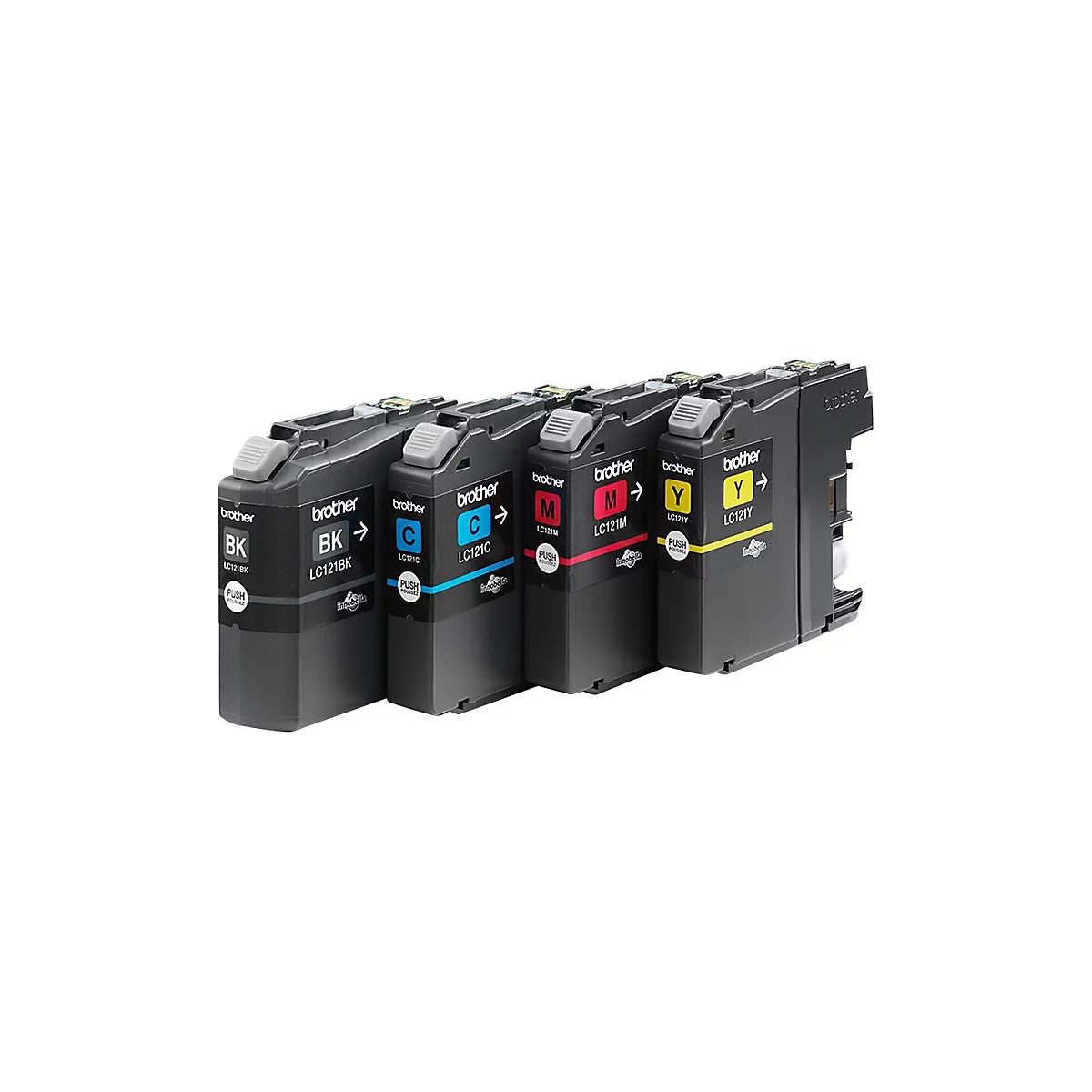 Brother LC121 Value Pack - Schwarz, Gelb, Cyan, Magenta - original - Tintenpatrone