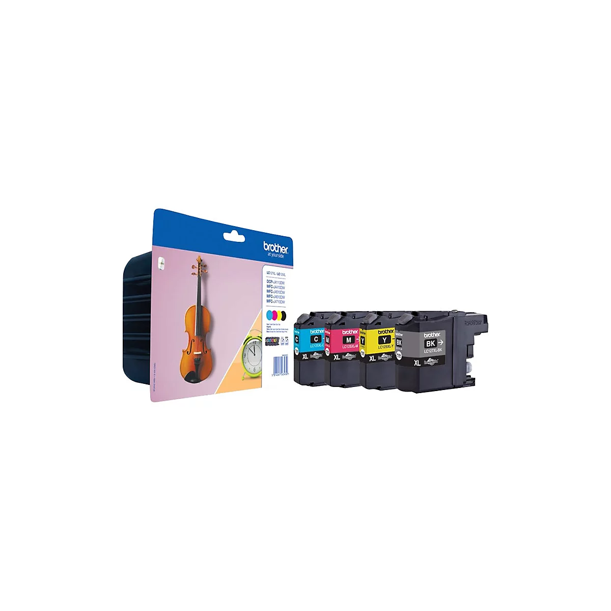 Brother LC127XL Value Pack - 4er-Pack - mit hoher Kapazität - Schwarz, Gelb, Cyan, Magenta - original - Tintenpatrone