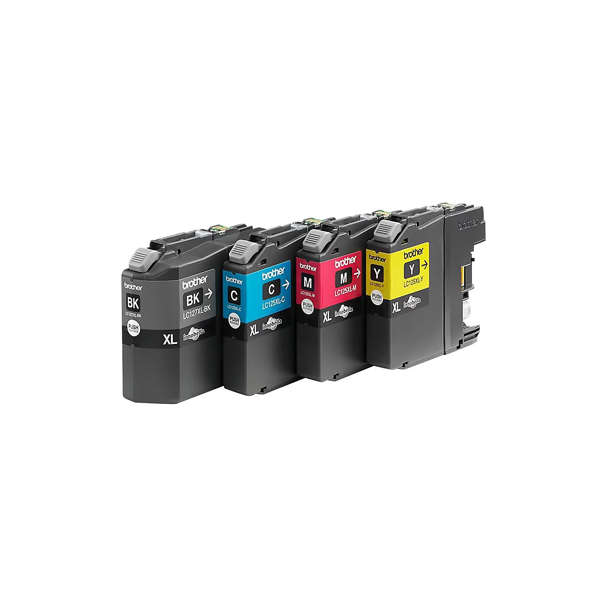 Brother LC127XL Value Pack - pack de 4 - haute capacité - noir, jaune, cyan, magenta - original - cartouche d'encre