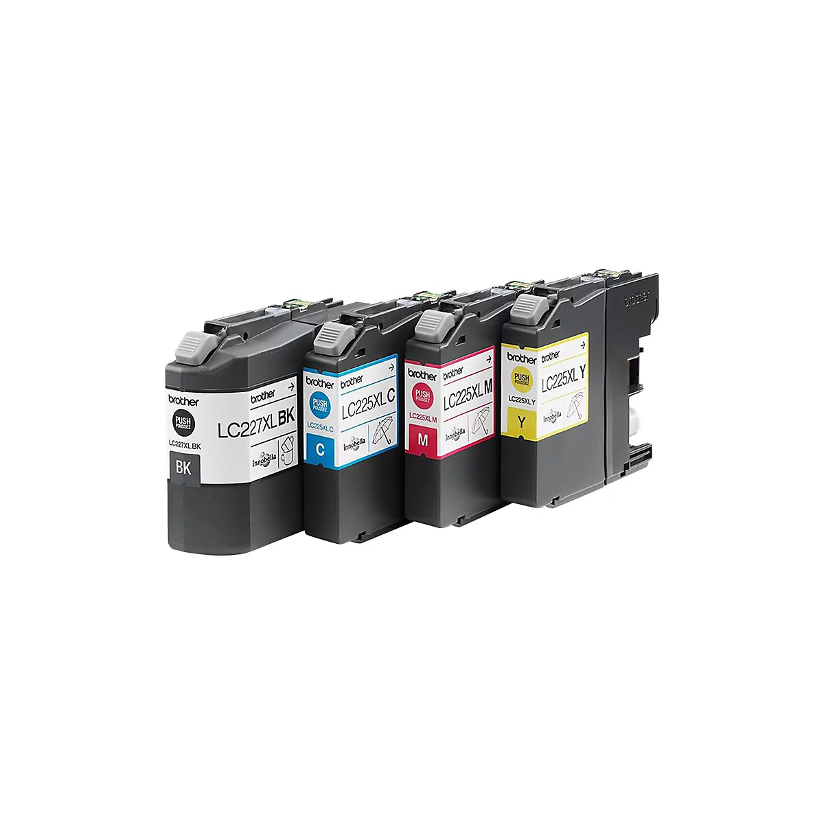 Brother LC227XLVALBP - 4er-Pack - Hohe Ergiebigkeit - Schwarz, Gelb, Cyan, Magenta - original - Tintenpatrone