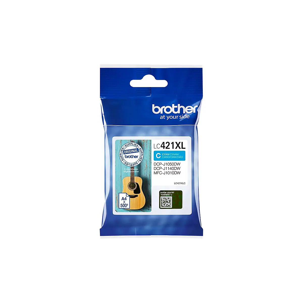 Brother LC421XLC - Hohe Ergiebigkeit - Cyan - original - Tintenpatrone