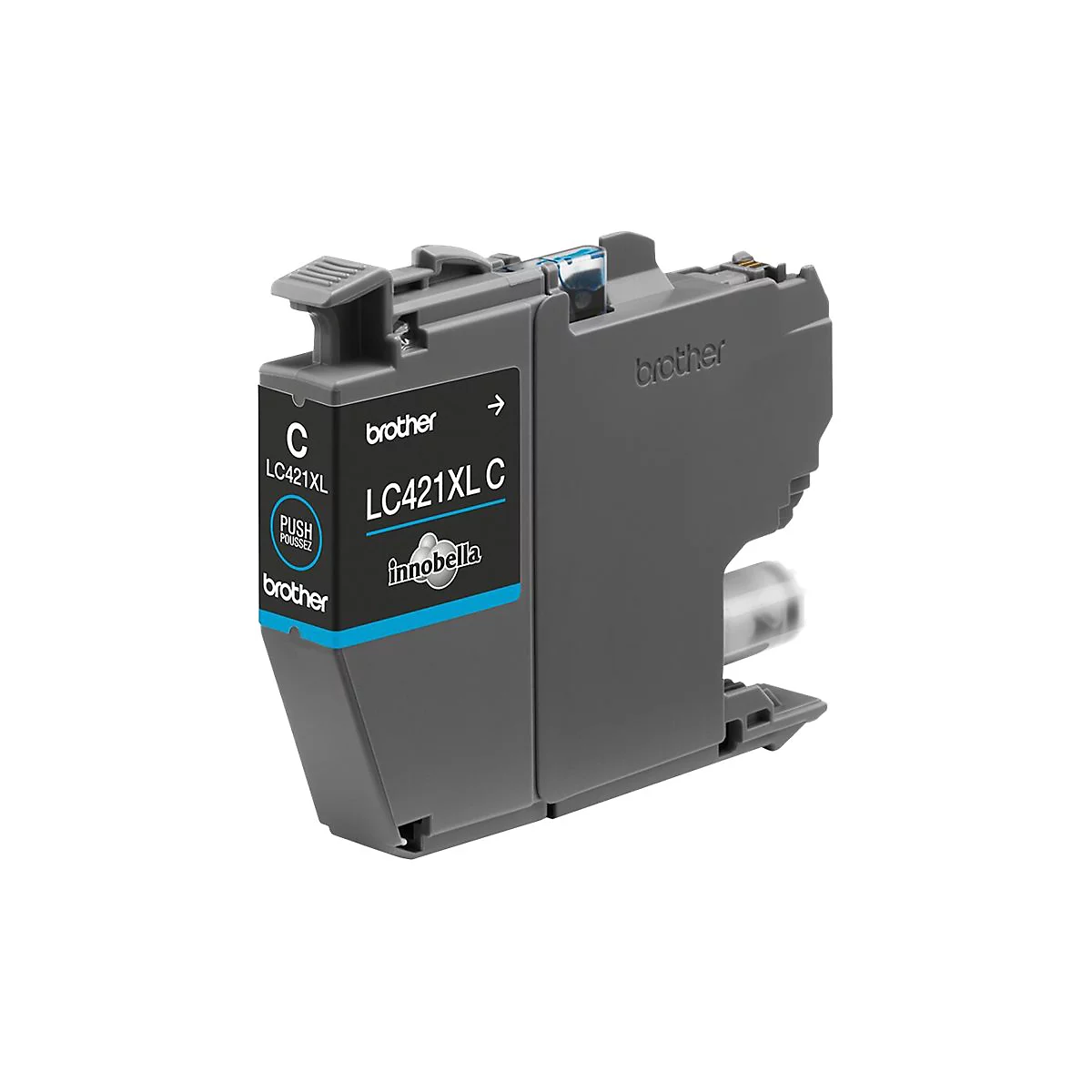 Brother LC421XLC - Hohe Ergiebigkeit - Cyan - original - Tintenpatrone