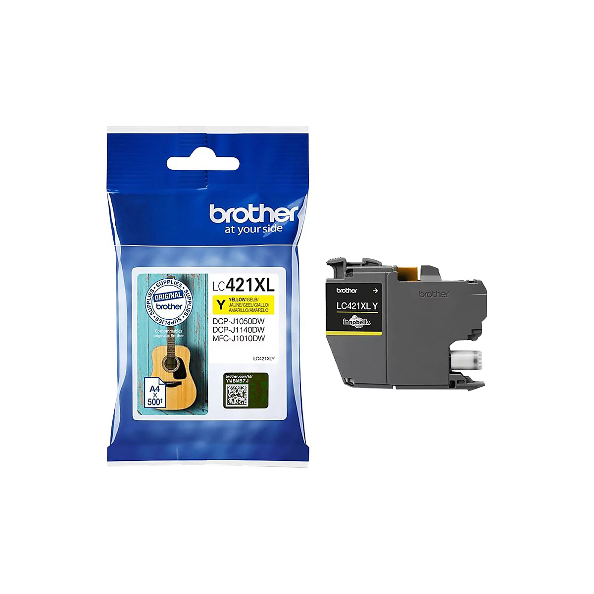 Brother LC421XLY - Hohe Ergiebigkeit - Gelb - original - Tintenpatrone