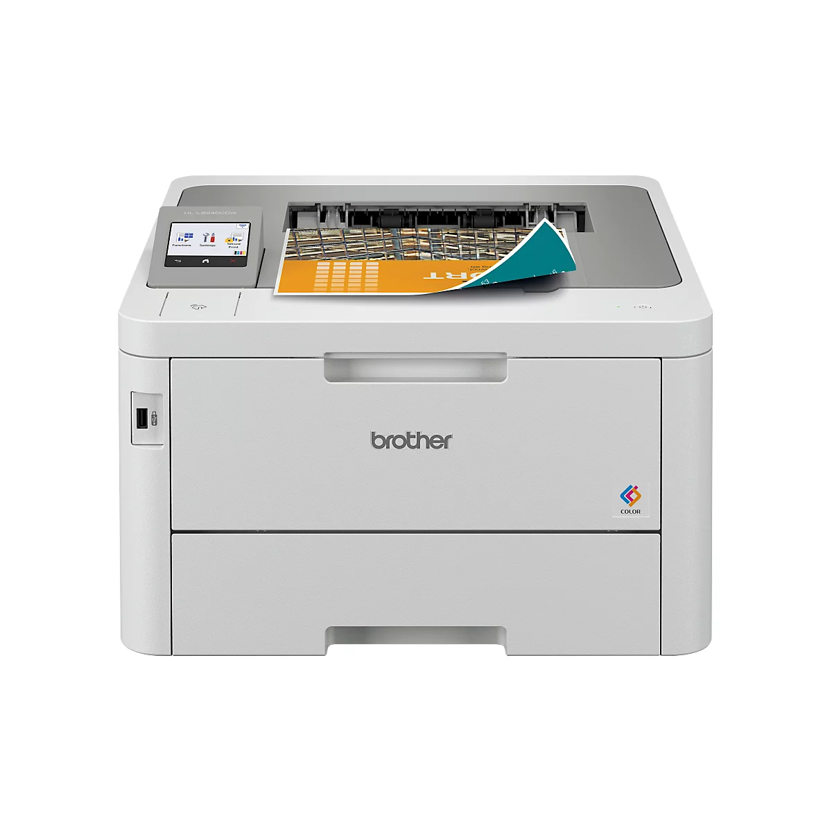 Brother LED-Farblaserdrucker HL-L8240CDW, Touchscreen-Farbdisplay, Druck bis 31 S./Min., LAN/WLAN, für Arbeitsgruppen