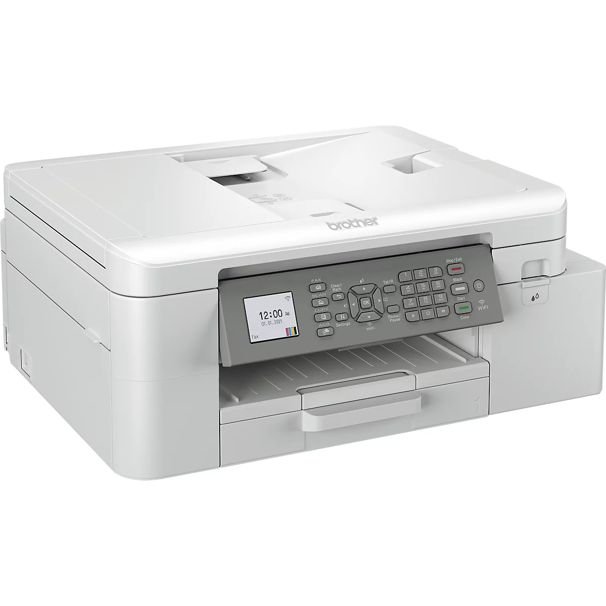 Brother MFC-J4335DW multifunctionele inkjetprinter, printen, scannen, faxen en kopiëren, USB/Wi-Fi, duplex/mobiel printen, zwart-wit/kleuren, 20 ppm, tot A4