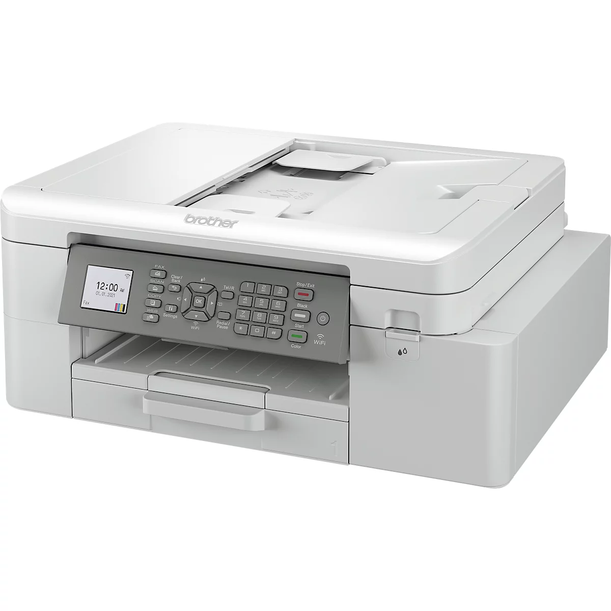 Brother MFC-J4335DW multifunctionele inkjetprinter, printen, scannen, faxen en kopiëren, USB/Wi-Fi, duplex/mobiel printen, zwart-wit/kleuren, 20 ppm, tot A4