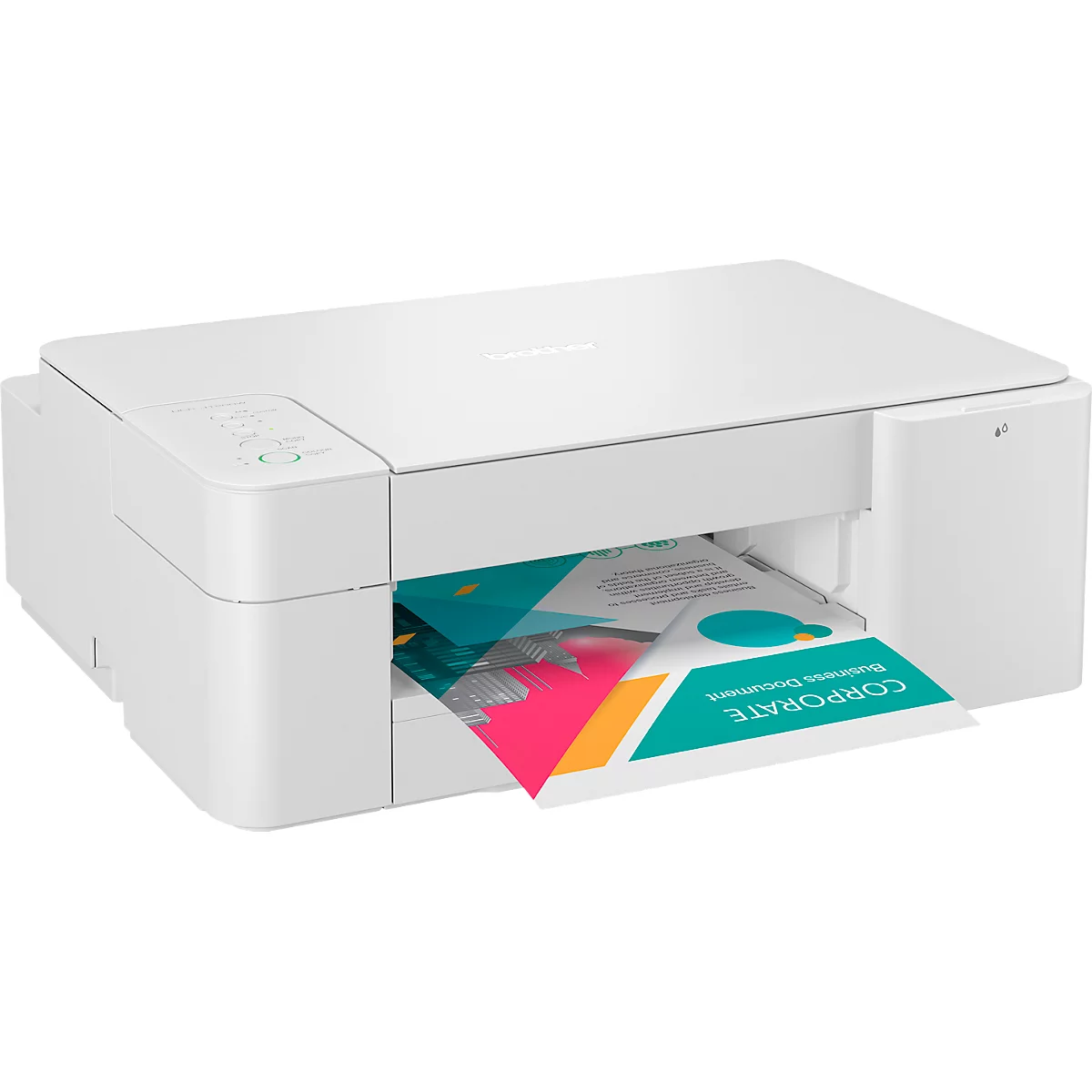 Brother Multifunktionsdrucker DCP-J1200W, 3-in-1, USB 2.0/WLAN, App-Steuerung, Mobildruck, bis A4, inkl. CMYK Tintenpatronen