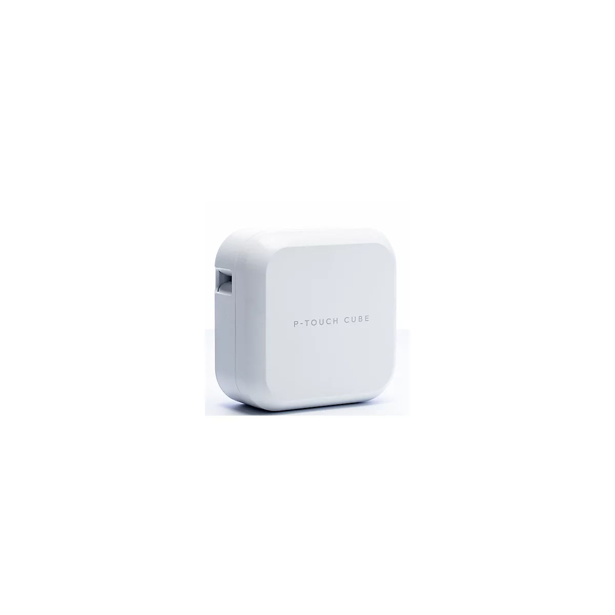 Brother P-touch Cube Plus-etiketteerder, USB/Bluetooth, iOS/Android, 20 mm/sec., voor etiketten van 3,5-24 mm, incl. 24 mm TZe-tape, B 67 x D 128 x H 128 mm, wit
