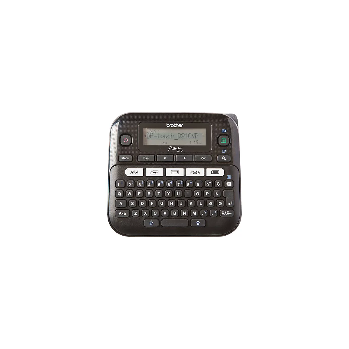 Brother P-Touch PT-D210VP - Beschriftungsgerät - s/w - Thermotransfer - Rolle (1,2 cm) - bis zu 20 mm/Sek.