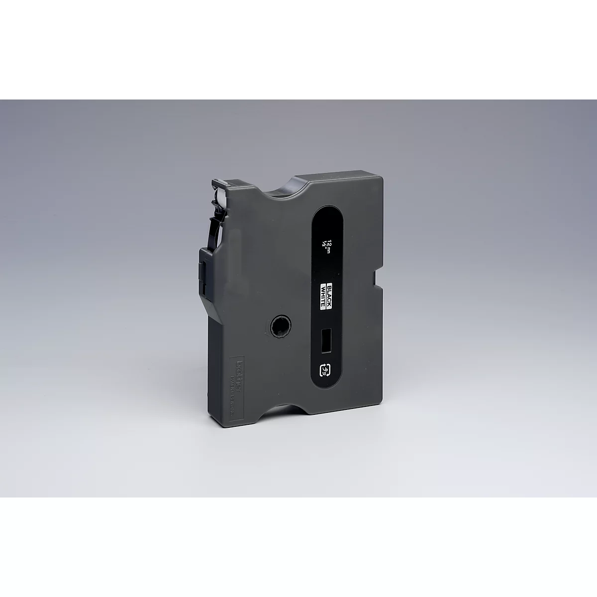 Brother Schriftbandkassette TX-231, 12 mm breit, weiß/schwarz