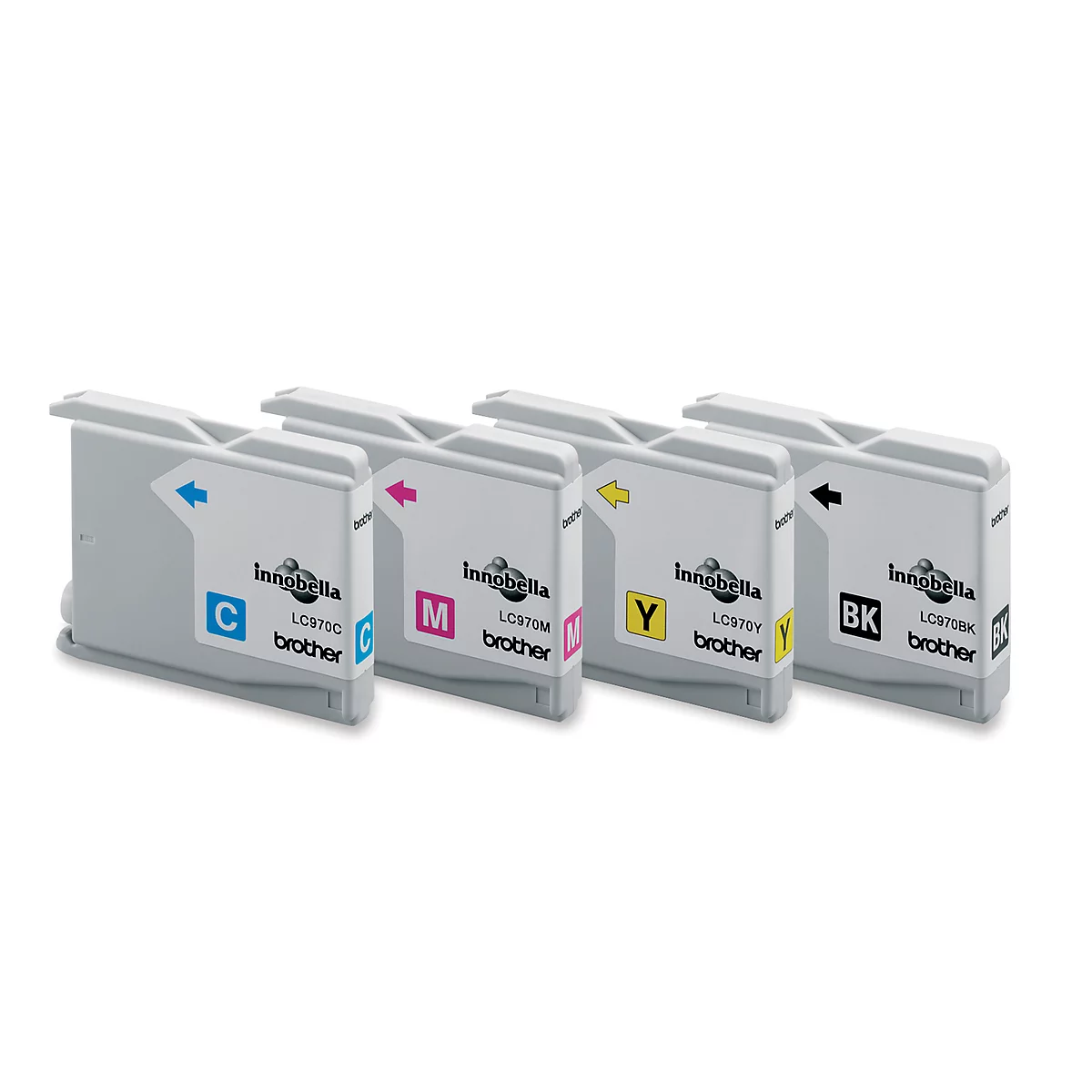 Brother Sparpaket 4 Tintenpatronen LC-970BK/C/M/Y schwarz, cyan, magenta, gelb, original