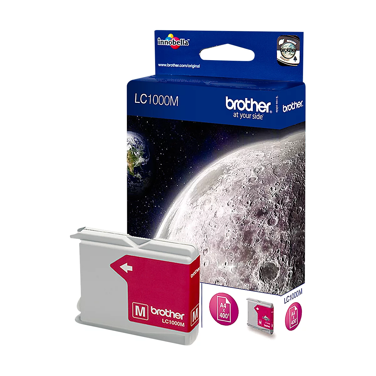 Brother Tintenpatrone LC-1000M, magenta, original