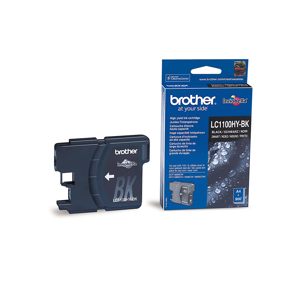 Brother Tintenpatrone LC-1100HYBK, schwarz, original