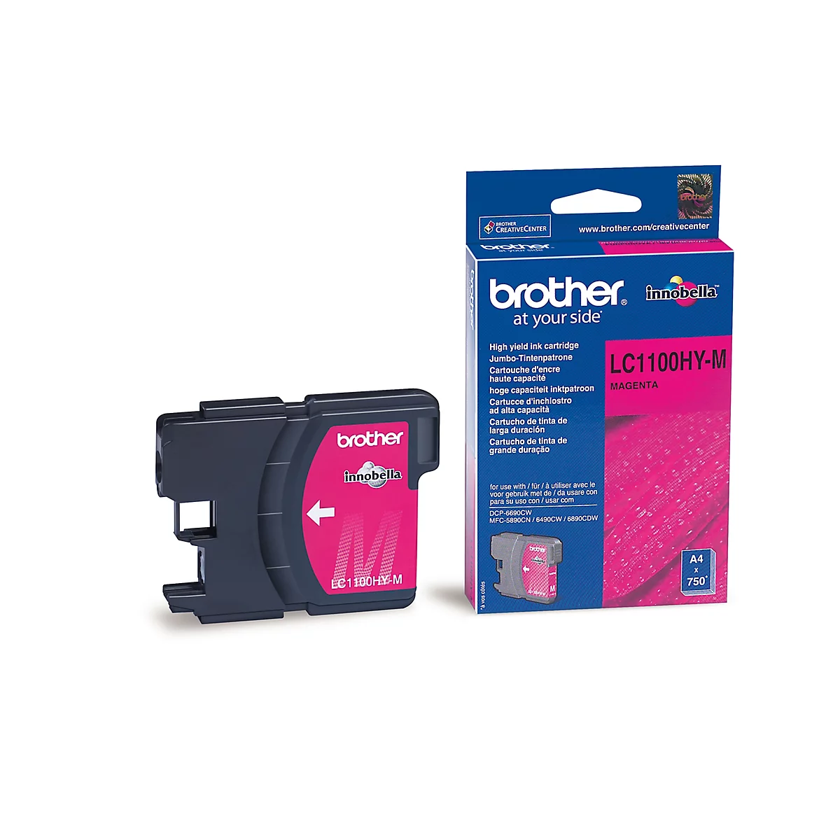 Brother Tintenpatrone LC-1100HYM, magenta, original