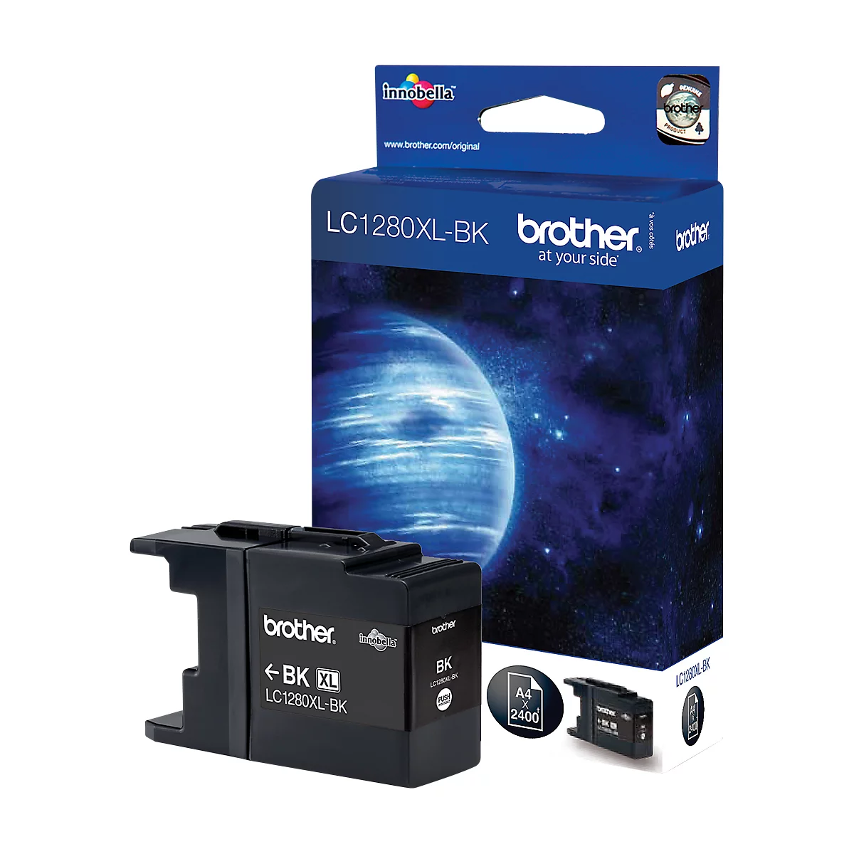 Brother Tintenpatrone LC-1280XLBK, schwarz, original