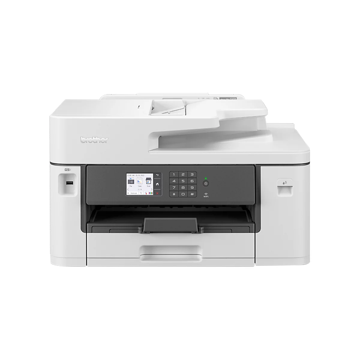 Brother Tintenstrahl-Multifunktionsdrucker MFC-J5340DWE ECO Pro , 4-in-1, Auto-Duplex/Mobildruck, USB/LAN/WLAN, bis A3, weiß