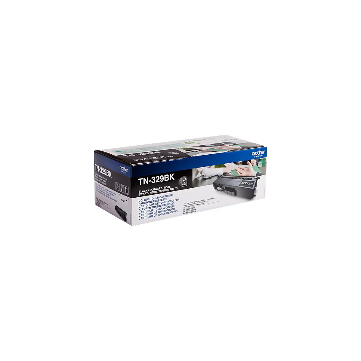 Brother TN329BK - 2er-Pack - Schwarz - original - Tonerpatrone - für Brother DCP-L8450CDW, HL-L8350CDW, HL-L8350CDWT, MFC-L8850CDW