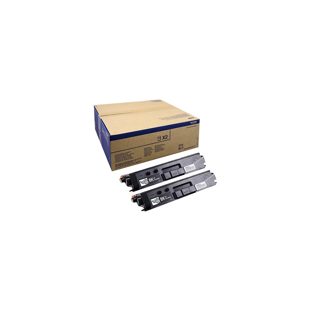 Brother TN329BK - 2er-Pack - Schwarz - original - Tonerpatrone - für Brother DCP-L8450CDW, HL-L8350CDW, HL-L8350CDWT, MFC-L8850CDW