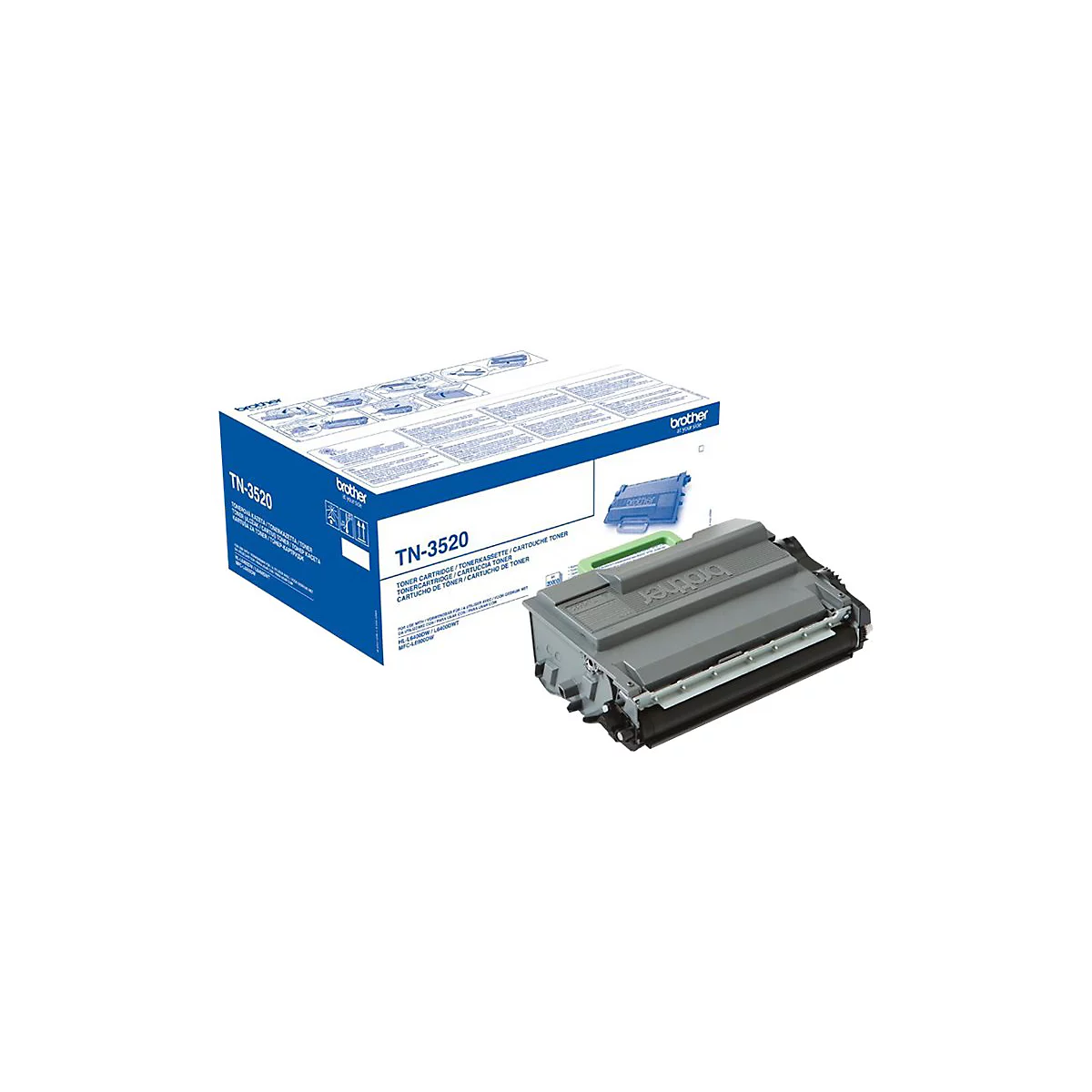 Brother TN3520 - Schwarz - original - Tonerpatrone