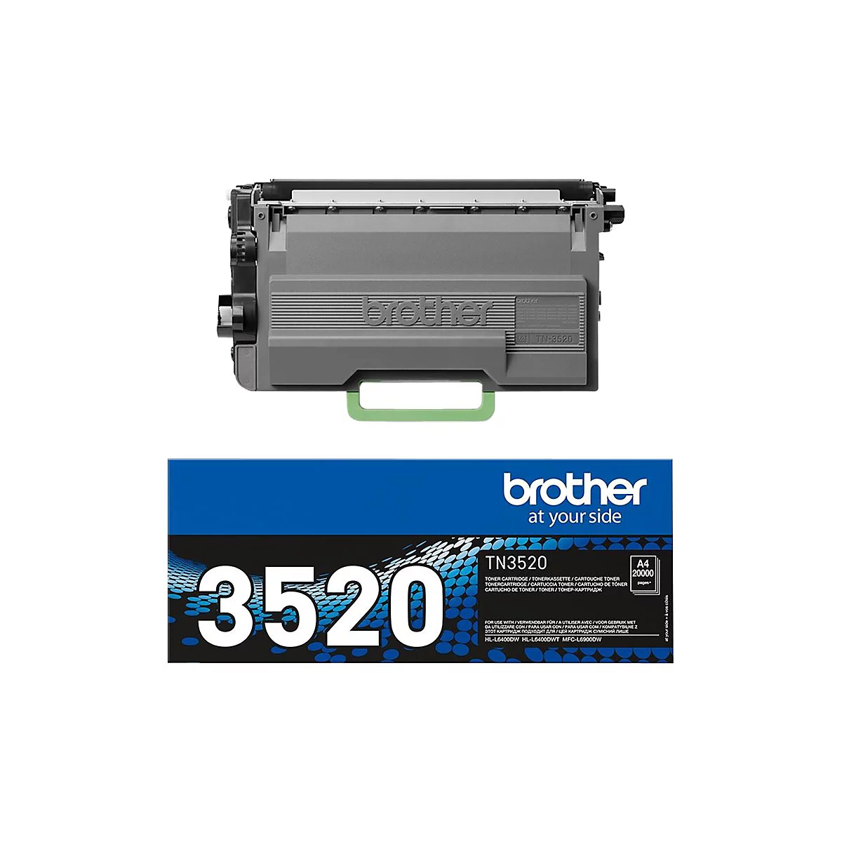 Brother TN3520 - Schwarz - original - Tonerpatrone