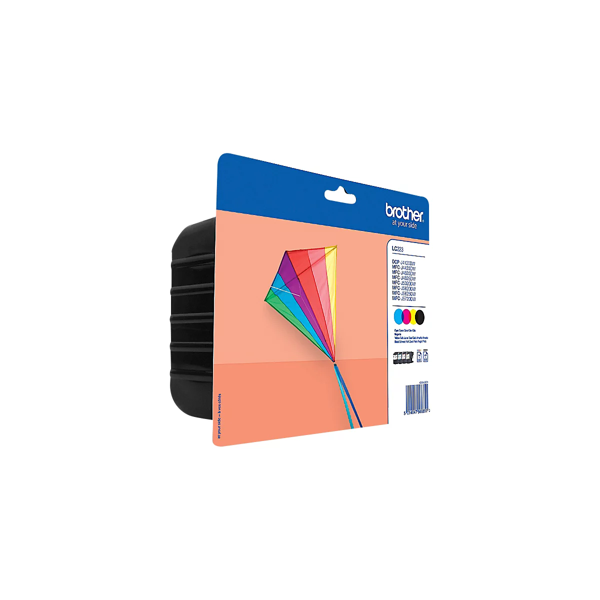 Brother voordeelpakket 4 inktcartridges LC-223 VALBPDR zwart, cyaan, magenta, geel