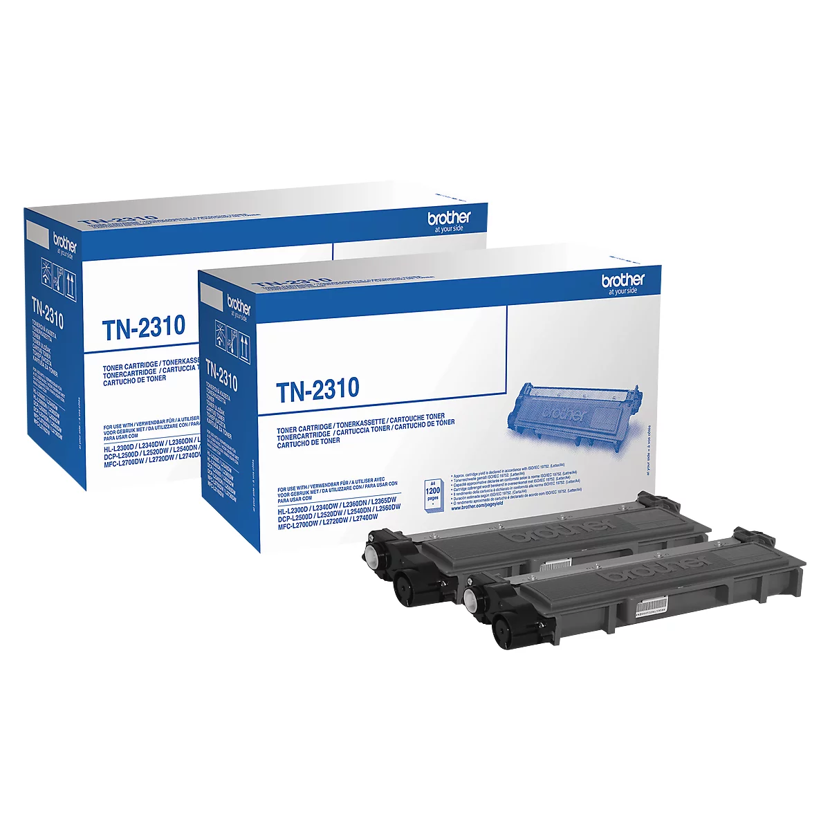Brother voordeelset 2 x TN-2310 tonercassette zwart