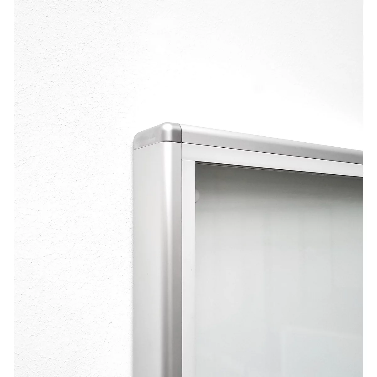 BST MEDIA DT vitrinekast, voor binnen, gehard veiligheidsglas, draaideur, display formaat 8x DIN A4