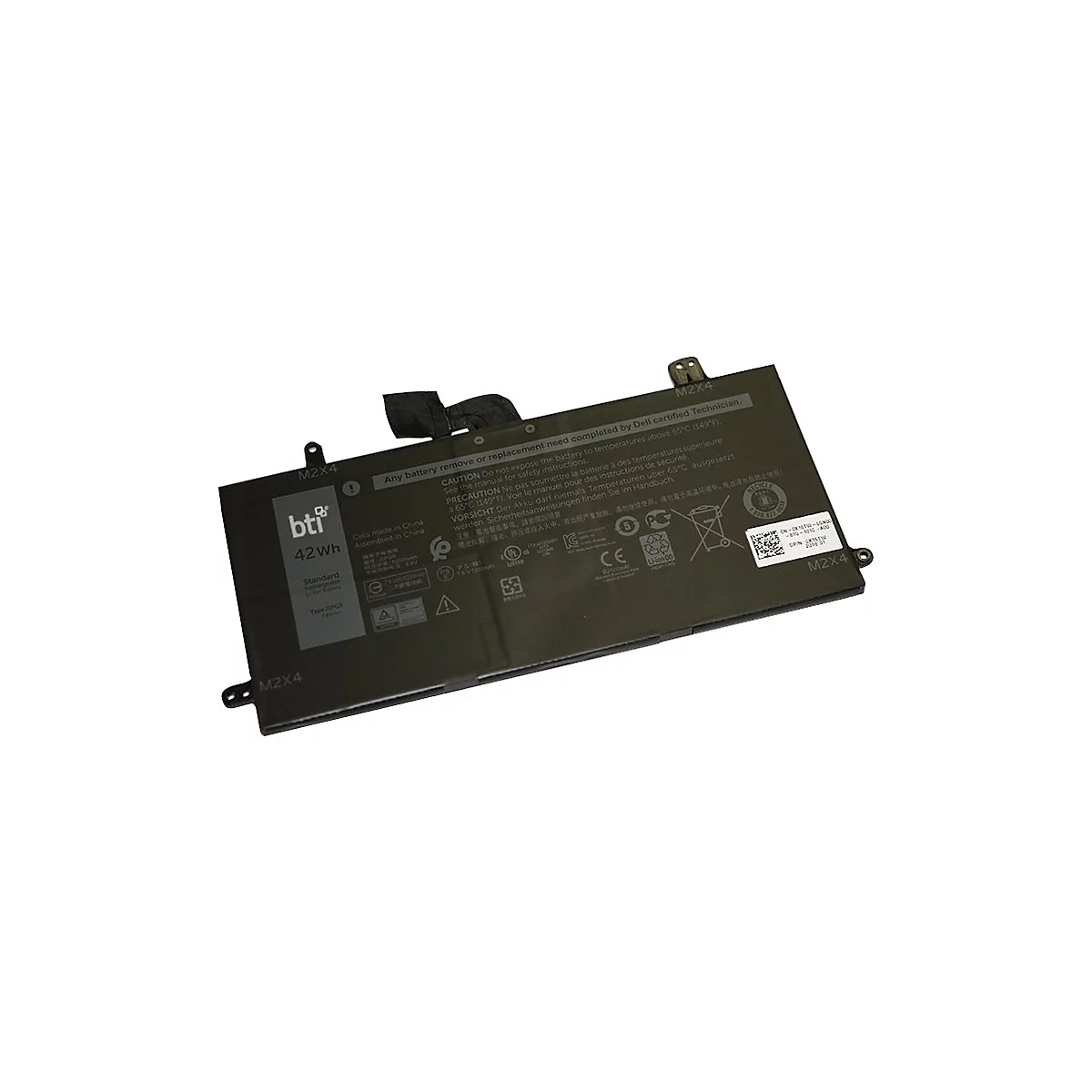 BTI - Laptop-Batterie (gleichwertig mit: Dell 0J0PGR, Dell FTH6T, Dell J0PGR, Dell X16TW) - Lithium-Ionen - 4 Zellen - 5250 mAh - 42 Wh