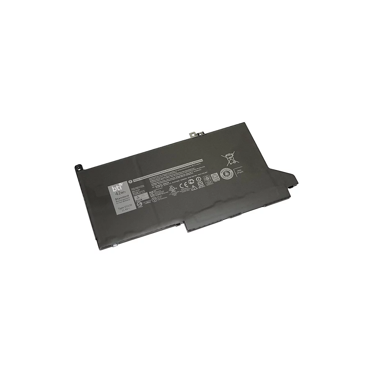 BTI - Laptop-Batterie (gleichwertig mit: Dell 451-BBZL, Dell DJ1J0, Dell 0DJ1J0, Dell C27RW, Dell PGFX4) - Lithium-Ionen - 3 Zellen - 3500 mAh - 42 Wh