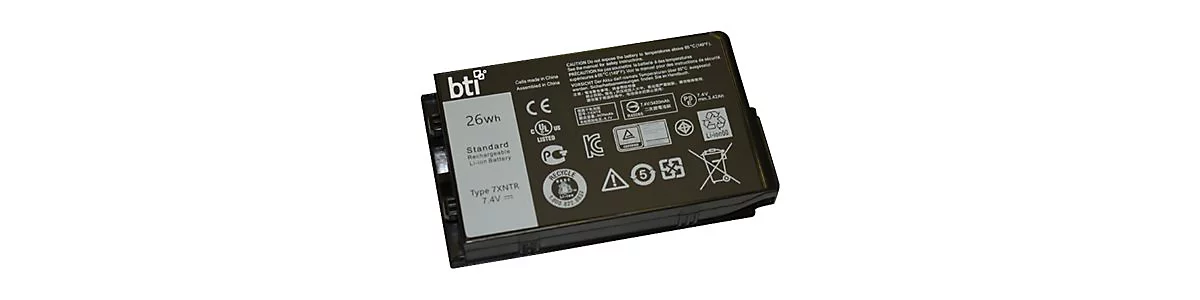 BTI - Laptop-Batterie (gleichwertig mit: Dell 7XNTR, Dell FH8RW) - Lithium-Ionen - 2 Zellen - 3420 mAh - für Dell Latitude 12 Rugged Tablet 7202