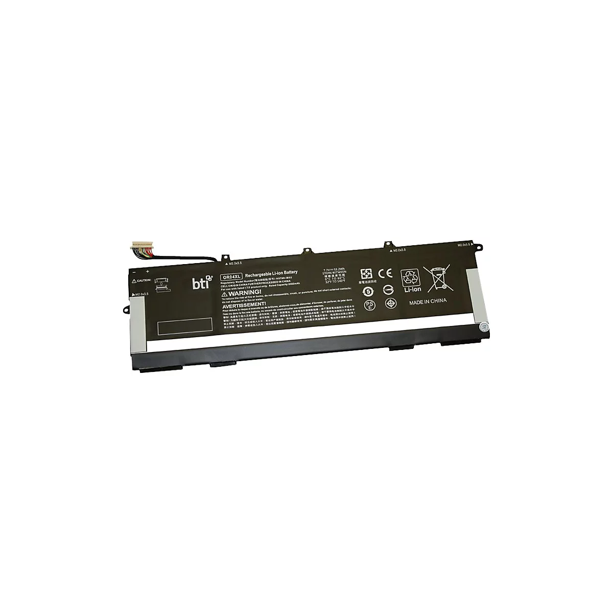 BTI - Laptop-Batterie - Lithium-Polymer - 2 Zellen - 6900 mAh - 53 Wh