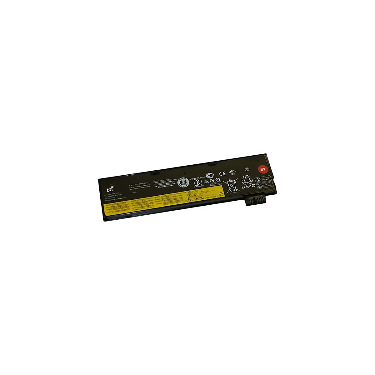 BTI LN-4X50M08810-BTI - Laptop-Batterie (gleichwertig mit: Lenovo 4X50M08810) - Lithium-Polymer - 3 Zellen - 2110 mAh - für Lenovo ThinkPad A475; A485; P51s; P52s; T25; T470; T480; T570; T580
