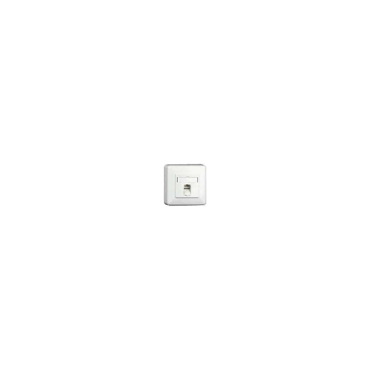 BTR E-DAT C6 8(8) AP - Wanddose - CAT 6 - RJ-45 - Pure White, RAL 9010