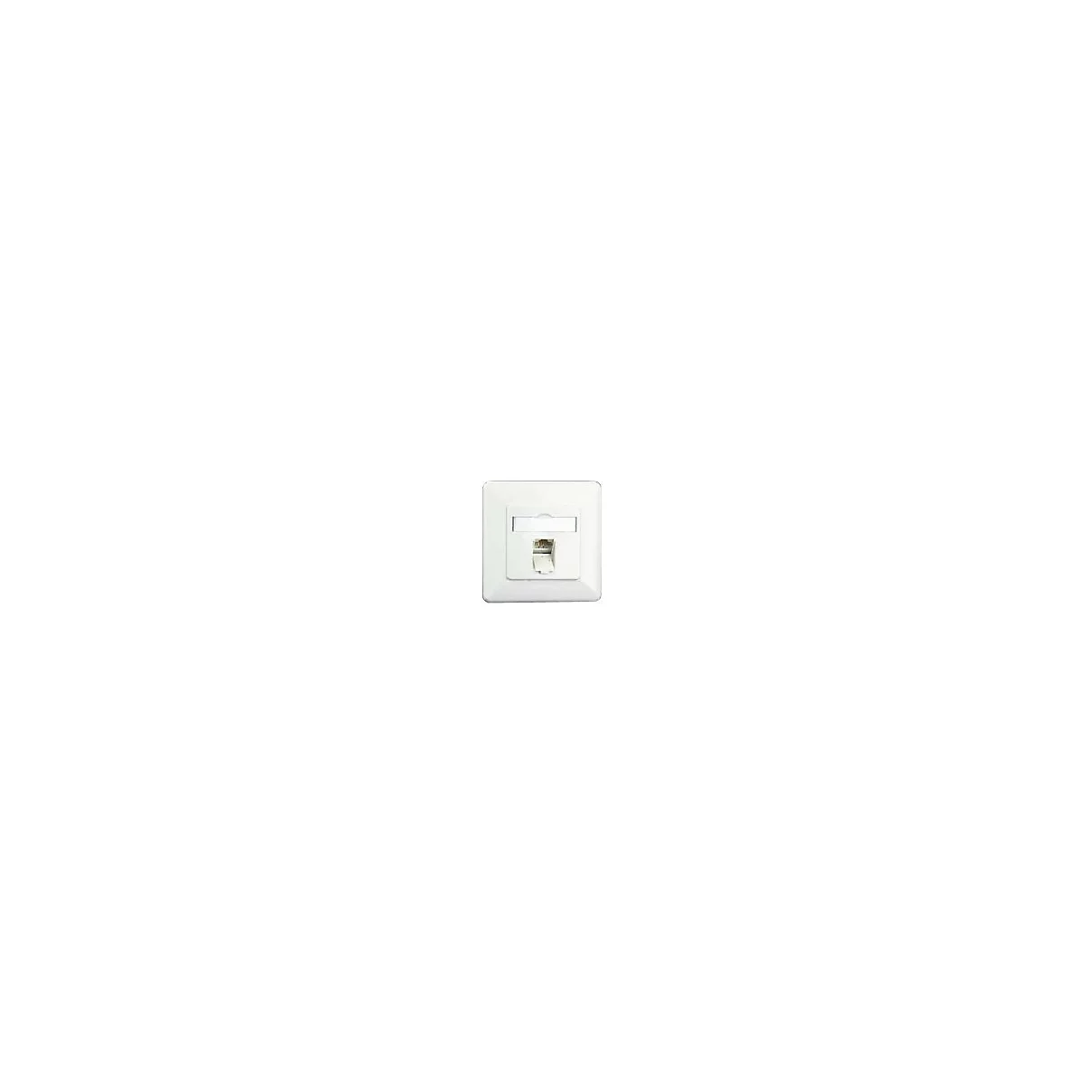 BTR E-DAT C6 8(8) UP - Anschlussdose, Unterputz - CAT 6 - RJ-45 - Pure White, RAL 9010