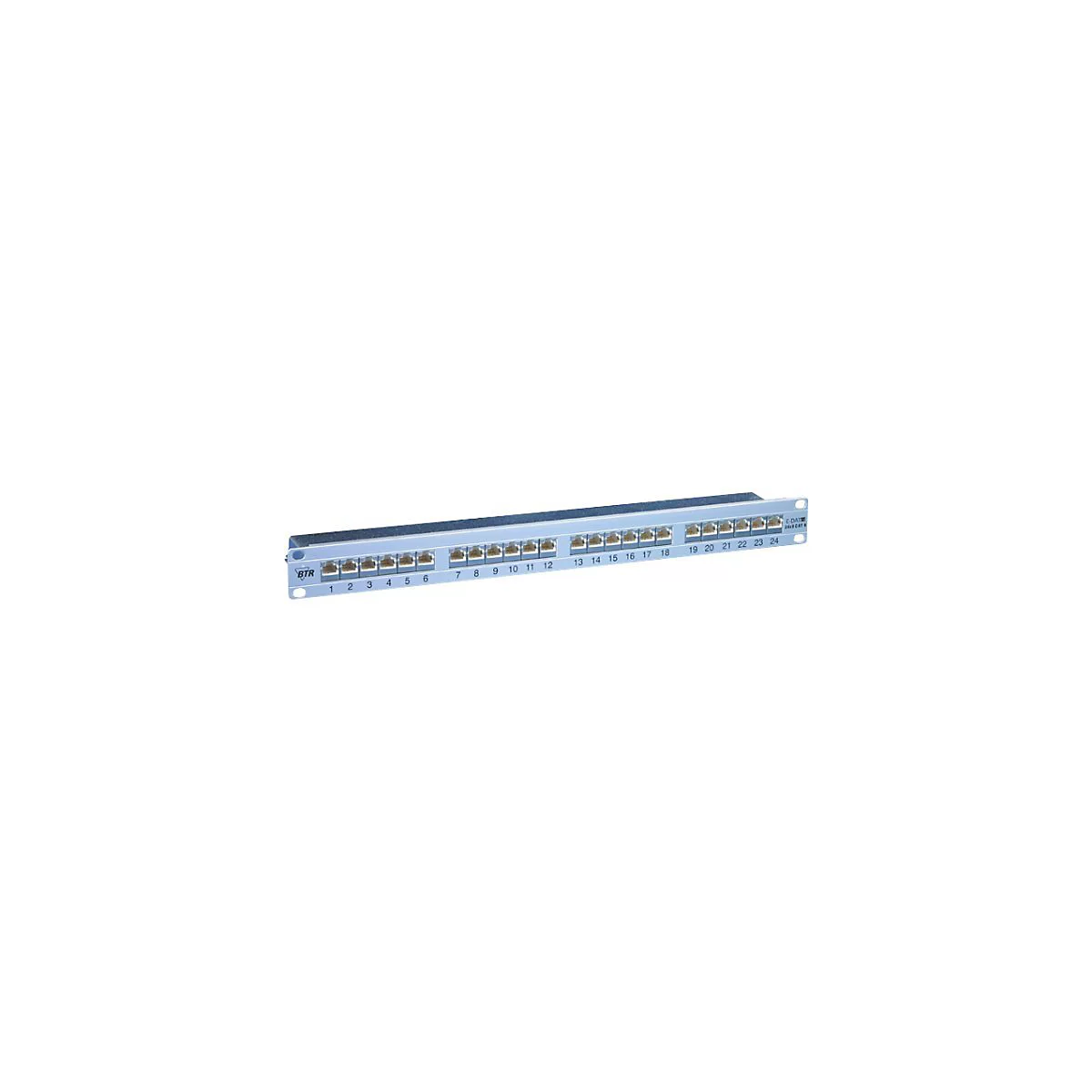 BTR E-DAT C6A 24x8(8) - Patch Panel - CAT 6 - RJ-45 X 24 - Silber - 1U