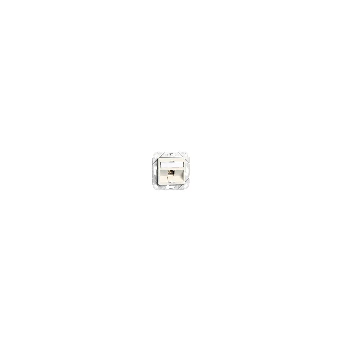 BTR E-DAT modul 8(8) UPk - Anschlussdose, Unterputz - RJ-45 - Pure White, RAL 9010
