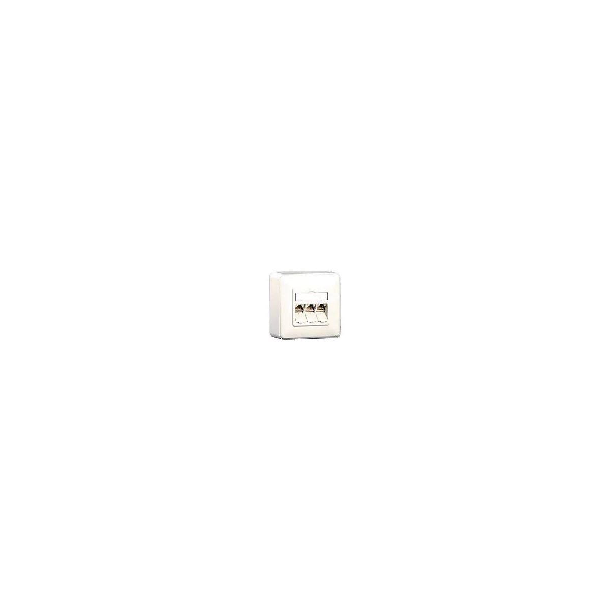 BTR IT CONNECT E-DAT modul 3x8(8) AP - Wanddose - RJ-45 X 3 - Pure White, RAL 9010