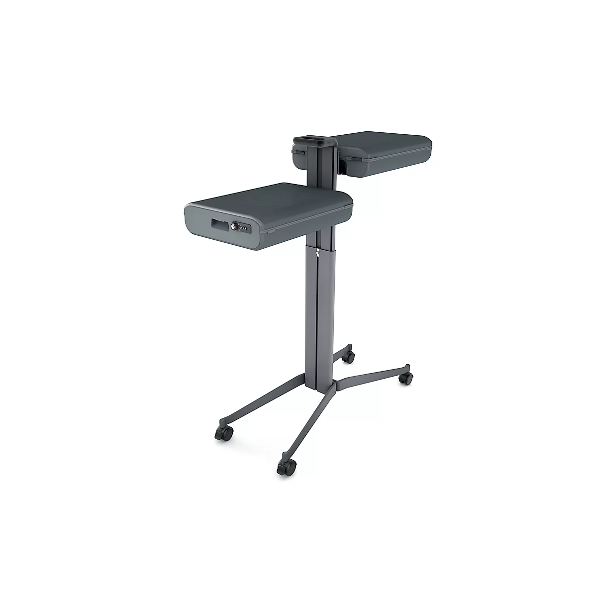 Büro Caddy Sigel Set V Office Caddy Meeting Move it, beidseitig, inkl. 2x Office Box S, B 817 x T 324 x H 1078 mm, mit Zubehör 
