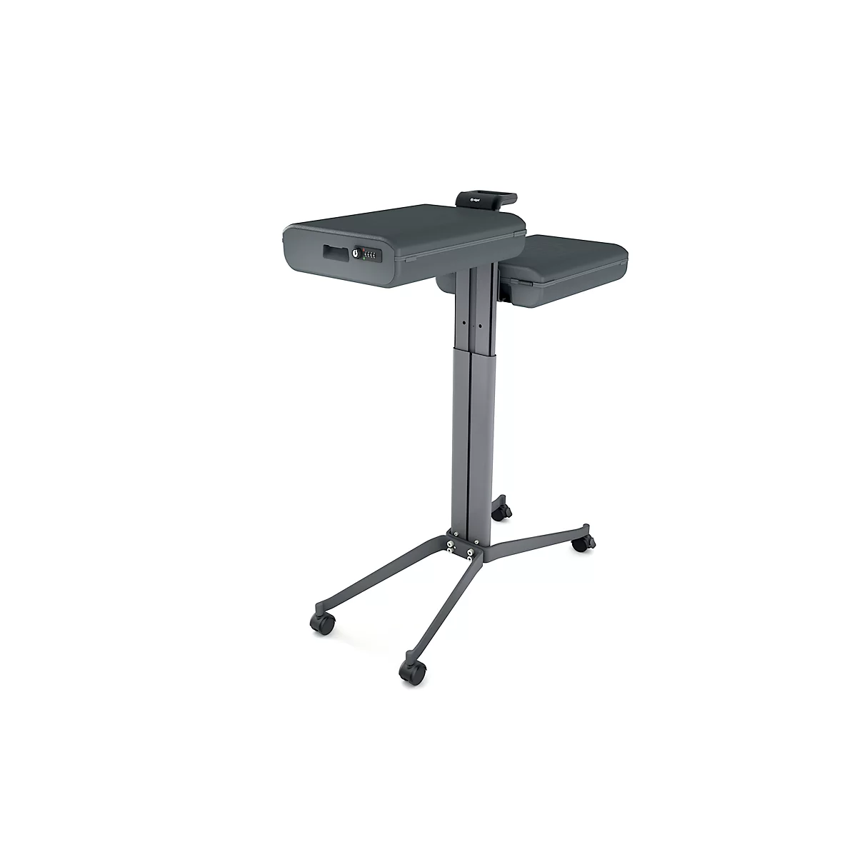 Büro Caddy Sigel Set V Office Caddy Meeting Move it, beidseitig, inkl. 2x Office Box S, B 817 x T 324 x H 1078 mm, mit Zubehör 