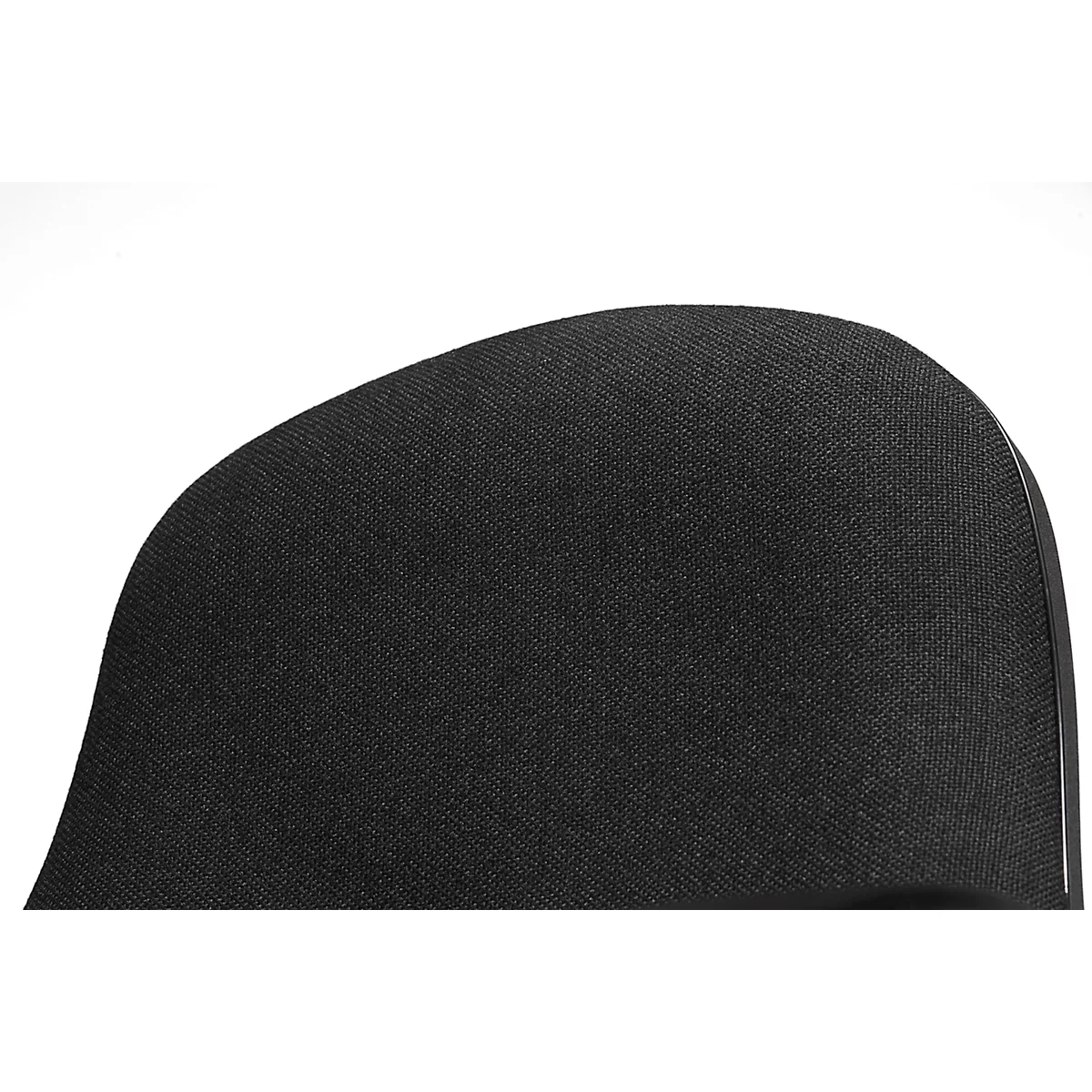 Bürostuhl Punkt Ergo, Permanentkontakt, mit Armlehnen, ergonomische Lehne, breite Sitzfläche, schwarz 
