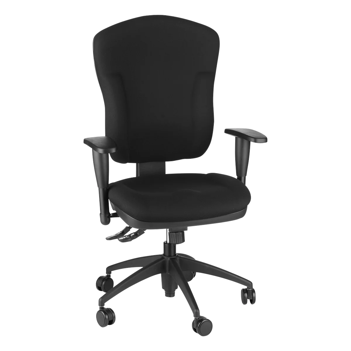 Bürostuhl WELLNESS 300, Synchronmechanik, mit Armlehnen, extra hohe Rückenlehne
