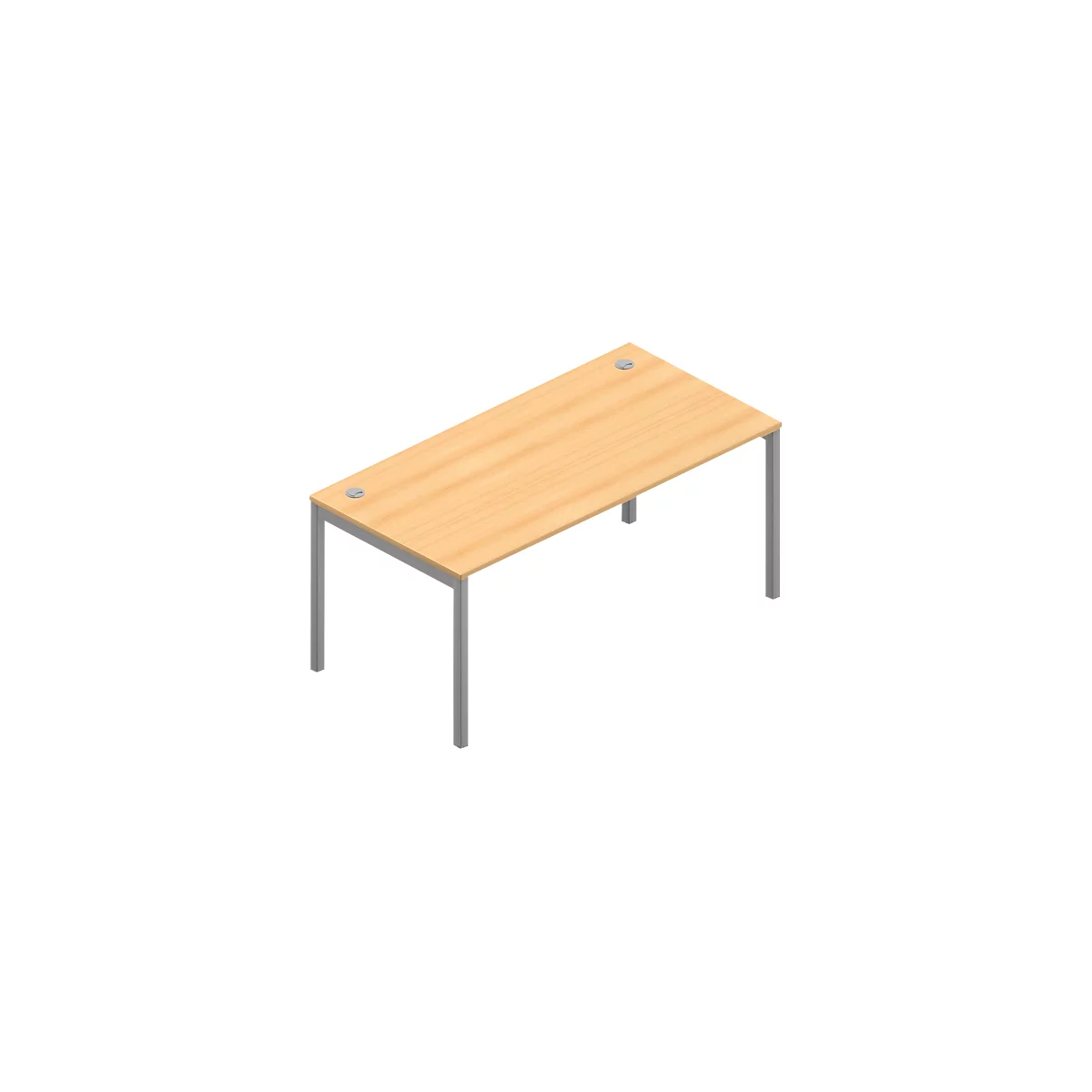 Bureau ARLON-OFFICE, l. 1600 x P 800 x H 730 mm, coloris hêtre