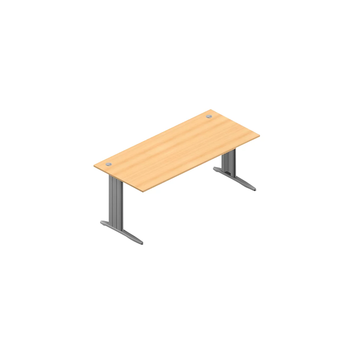 Bureau ARLON-OFFICE, l. 1800 x P 800 x H 730 mm, coloris hêtre