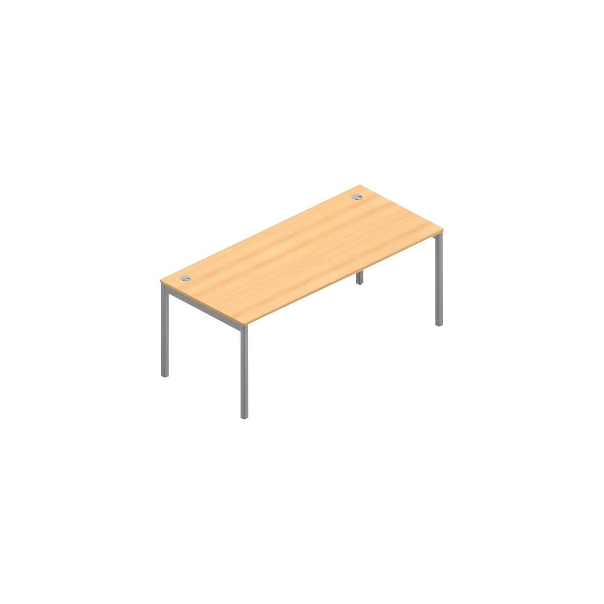 Bureau ARLON-OFFICE, l. 1800 x P 800 x H 730 mm, coloris hêtre