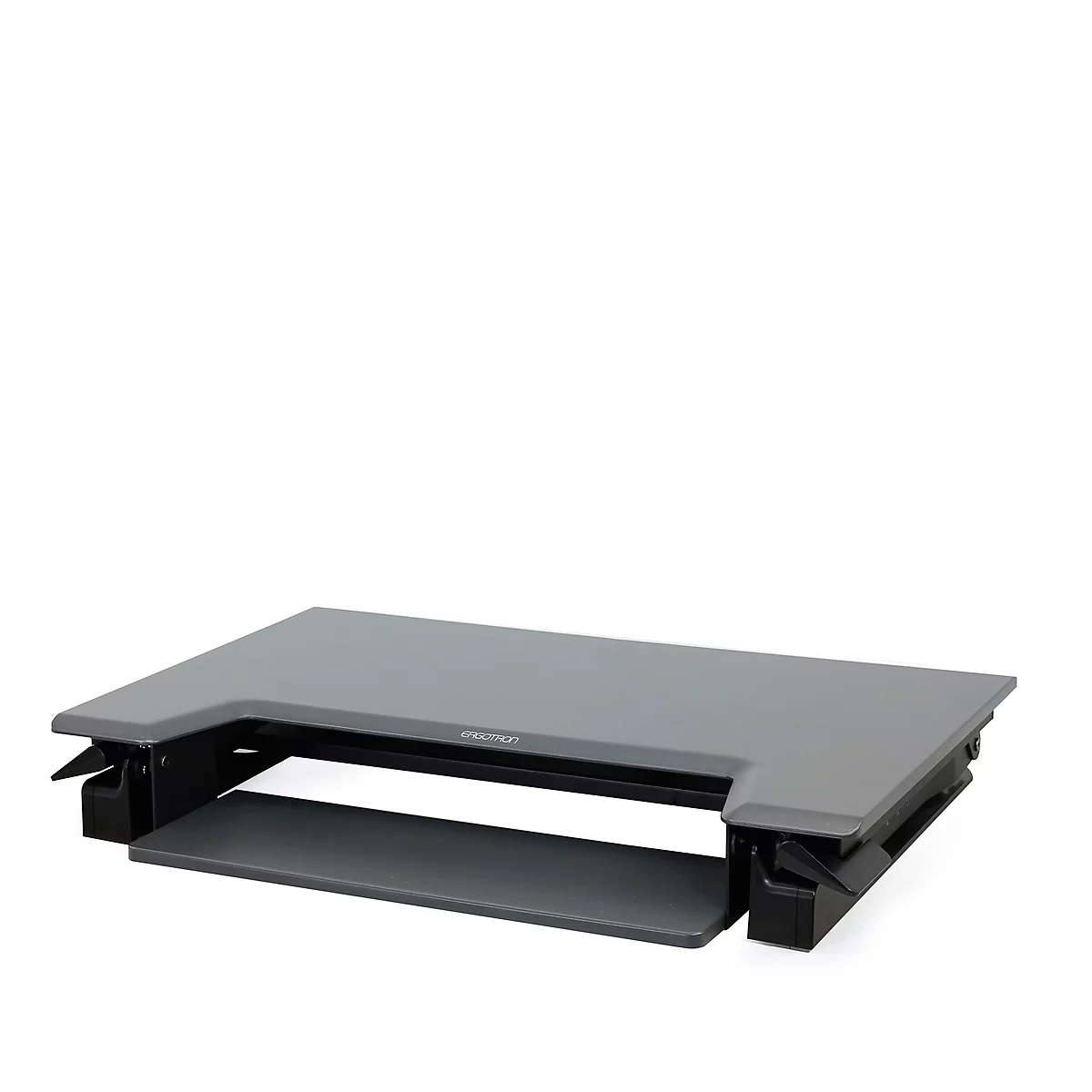 Bureau assis-debout WorkFit-T Ergotron, hauteur réglable, dimensions l. 889 x P 584 mm, noir