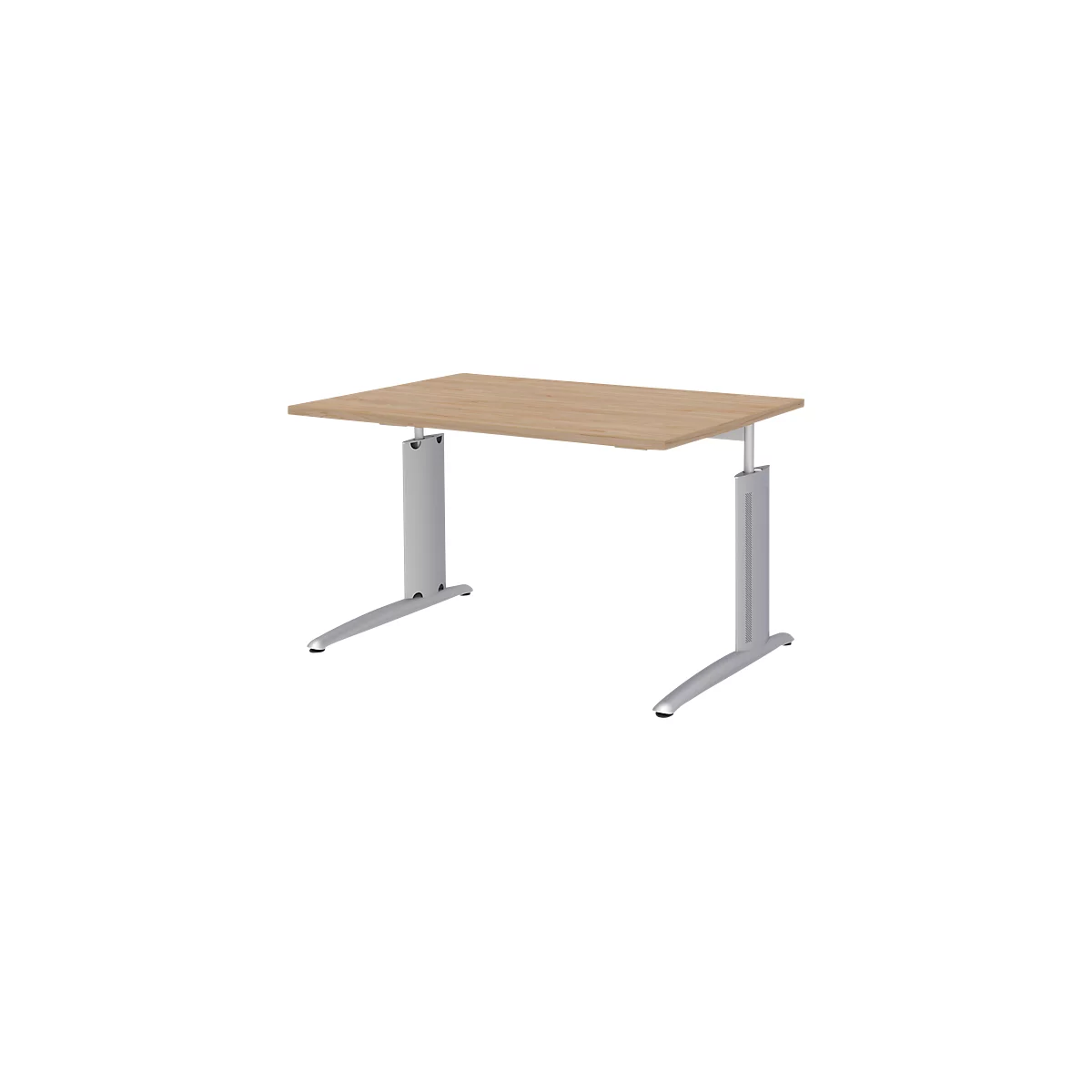 Bureau BARI, rectangulaire, forme A, pieds en C, l. 1200 x P 800 mm, coloris chêne