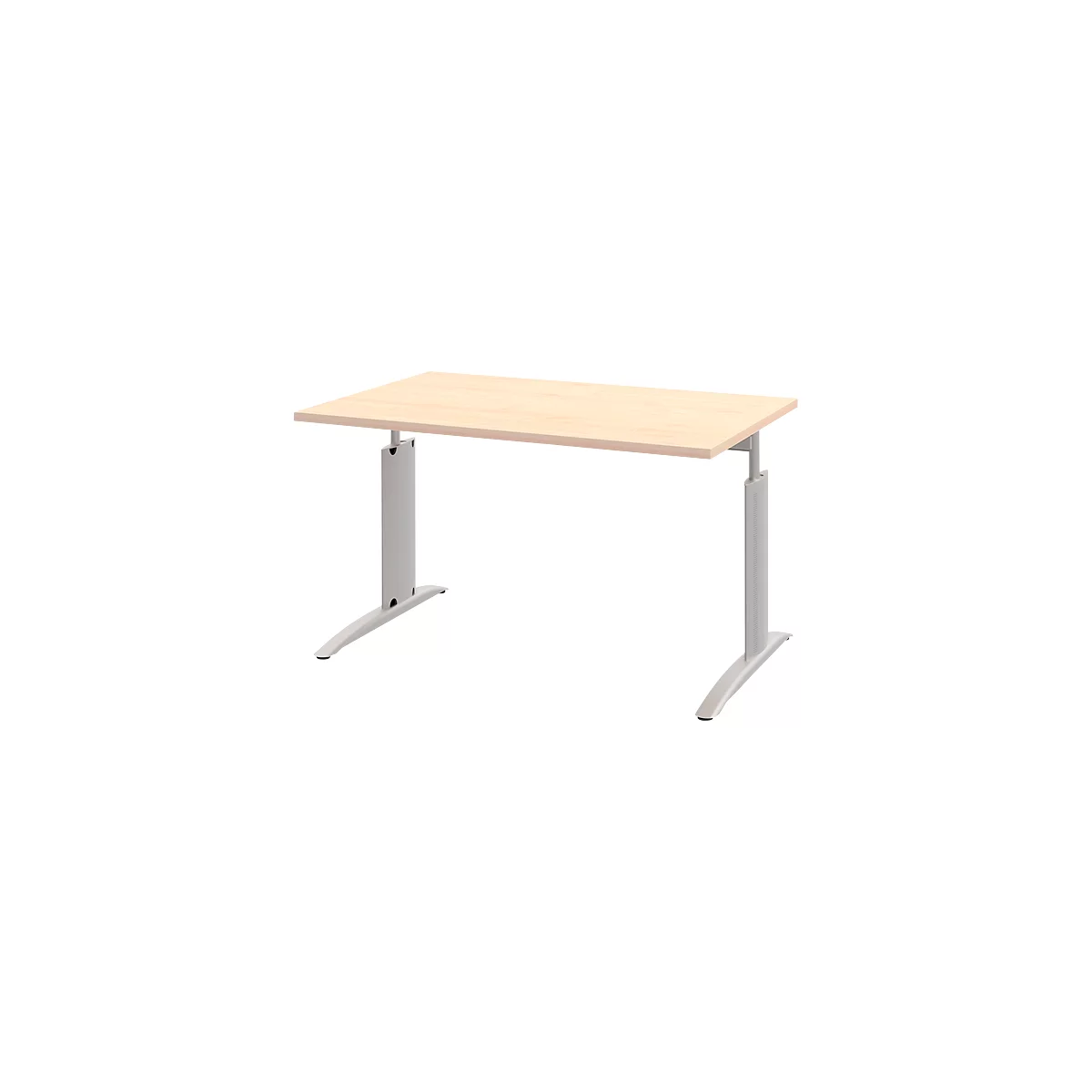 Bureau BARI, rectangulaire, forme A, pieds en C, l. 1200 x P 800 mm, coloris érable