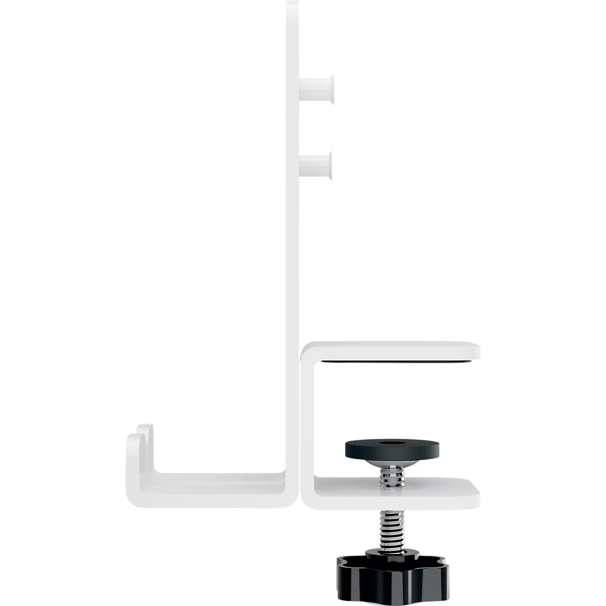 Bureau organizer LEITZ Ergo Pegboard, voor Ergo bureaus, 4-delige set, incl. klemhouder, B 420 x H 250 mm, MDF, zwart en wit